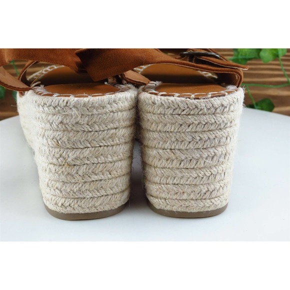 Universal Thread Sz 10 M Brown Ankle Strap Leather Women Sandals - Picture 5 of 8